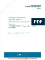 Une en Iso Iec 27001 2017 Sistemas de Gestion de La Seguridad de La Informacion Requisitos - Compress