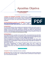 Apostilas Objetiva: Regras de Uso e Advertências