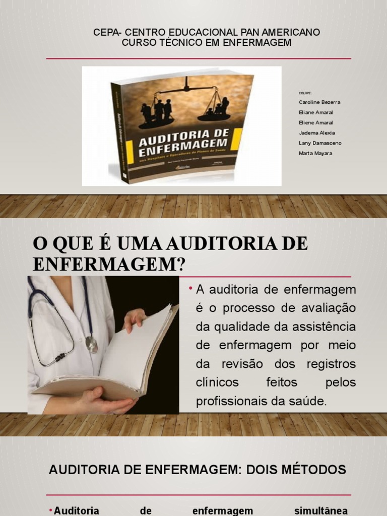 Auditoria de Enfermagem | PDF | Ciências e Matemática