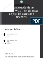 Implementação de um servidor WEB com páginas estáticas e dinâmicas