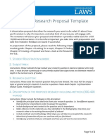 Dissertation Research Proposal Template
