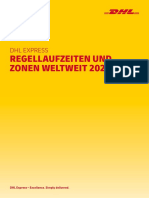 DHL Express Zonen Laufzeiten Weltweit 022021 PDF