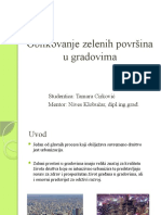 Oblikovanje Zelenih Površina U Gradovima