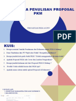 Sistematika Penulisan Proposal PKM: Tim Satgas PKM & Kwu