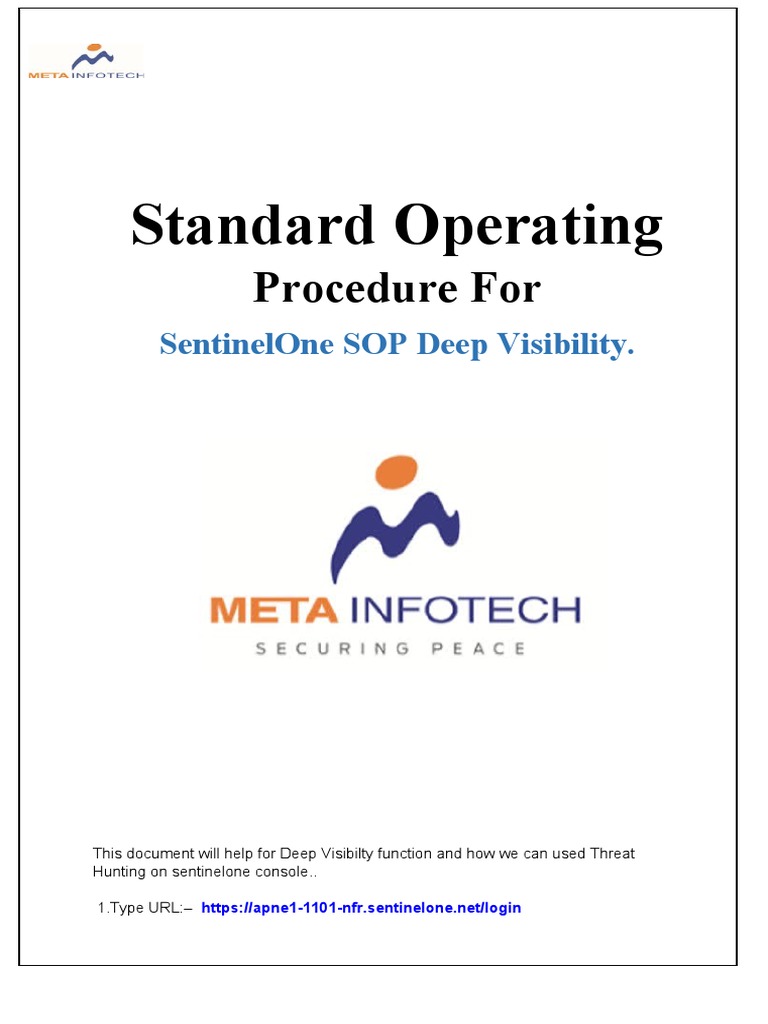SentinelOne Deep Visibility SOP Guide | PDF | Business | Computers