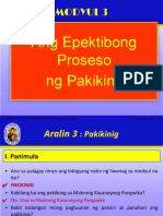 Modyul III - Ang Epektibong Proseso NG Pakikinig