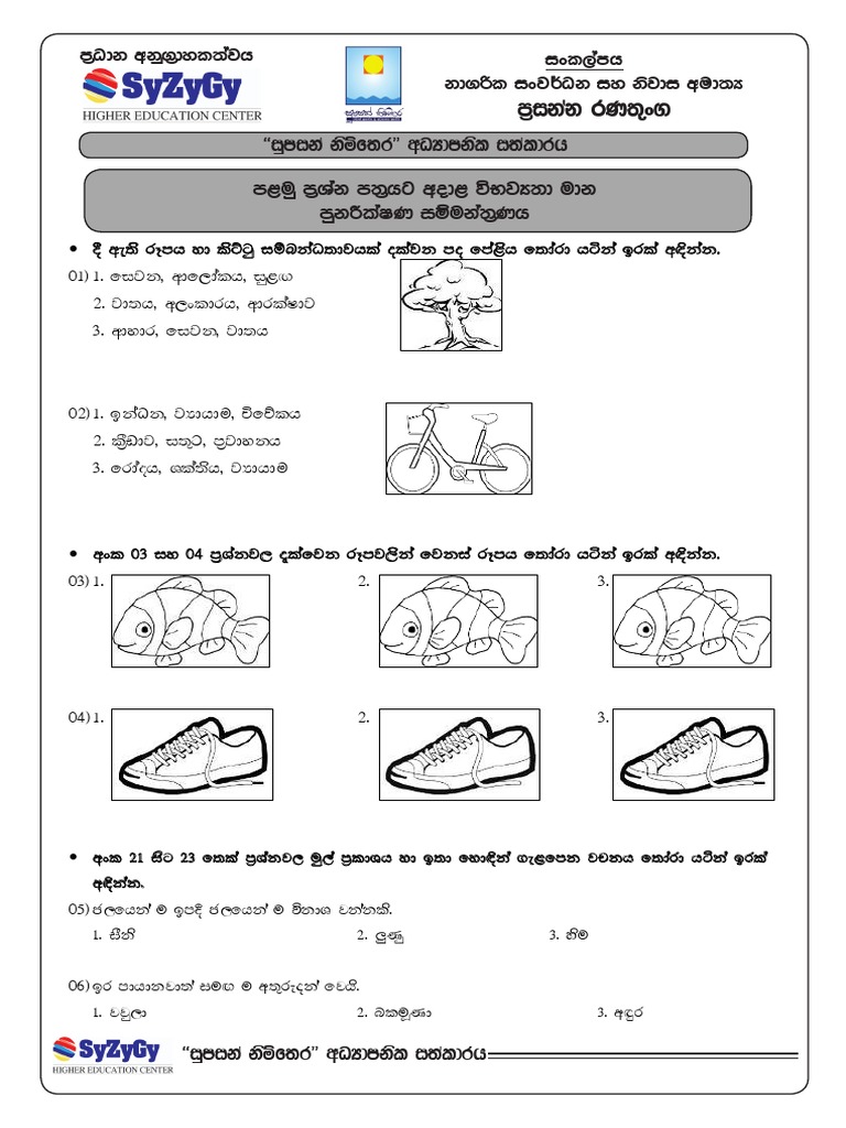 Logical Reasoning Practice Test Geometry