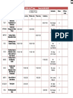 CAYAO, Sched