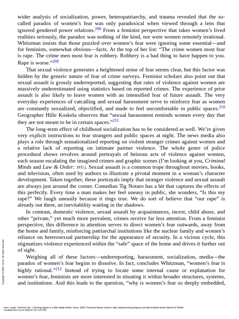 Feminist city claiming space in a man made world pg 91 91