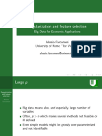 Regularization and Feature Selection: Big Data For Economic Applications