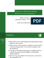 Introduction To Machine Learning: Big Data For Economic Applications