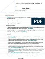 Forceps Delivery (Management) & Puerperium (Postpartum) Stage PDF