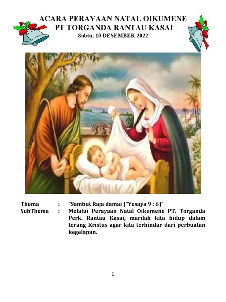 Tata Ibadah Natal Oikumene 2022 PDF