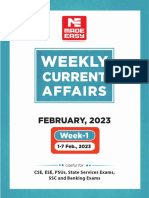 Weekly Current Affairs February 2023