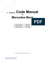 Mercedes Fault Code Manual PDF