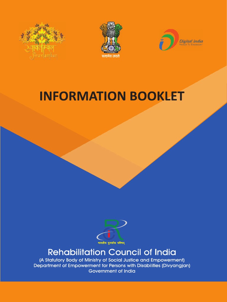 Information Booklet English RCI PDF PDF Special Education
