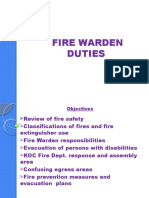 Fire Warden Duties