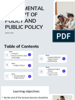 Fundamental Concept of Policy and Public Policy 1