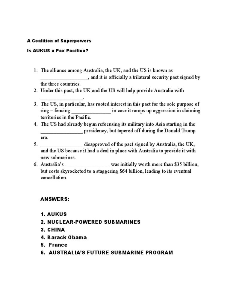A Coalition of Superpowers (MOREENE SAQUING) | PDF