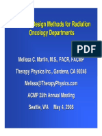 Shielding Design Methods For Radiation Oncology Departments