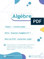 Algèbre Maths PDF