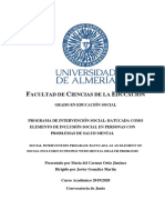 Ortiz, Maria. Batucada Como Elemento de Inclusion Social en Personas Con Problemas de Salud Mental PDF