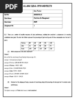 Statistics of Management