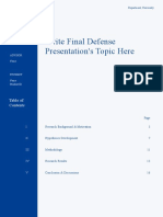 Deep Blue Yellow Monotone Minimalist Illustration Thesis Proposal Final Defense Presentation Template