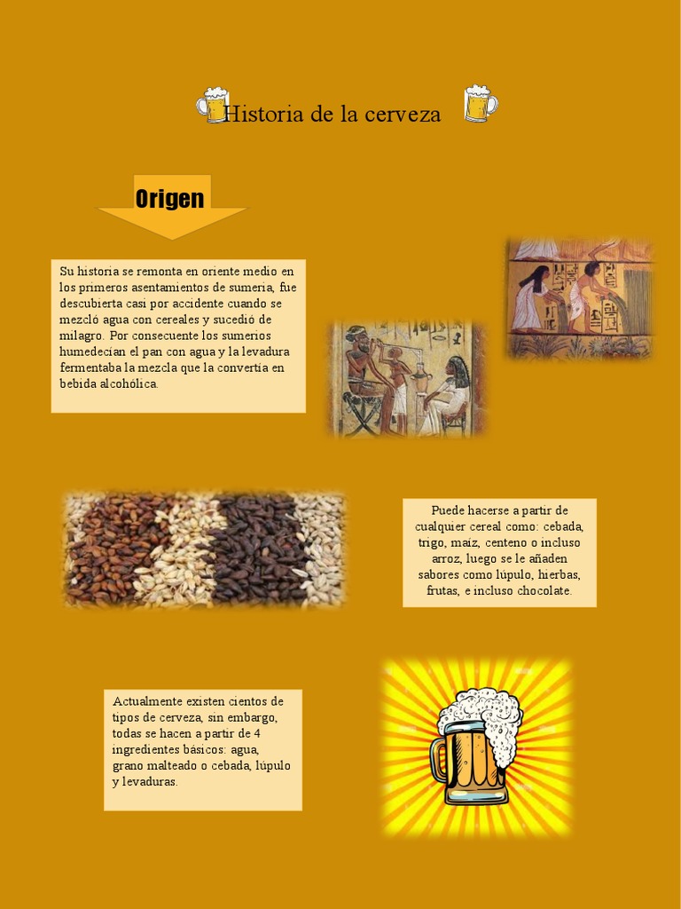 Historia de La Cerveza PDF Cerveza Alimentos