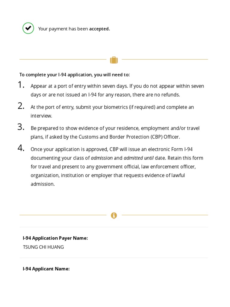 I94 - Official Website | PDF