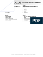 Focus3 2E UoE Quiz Unit1 GroupA B ANSWERS PDF