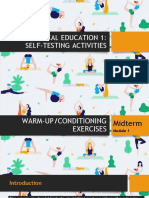 Physical Education 1: Self-Testing Activities (Warm Up)