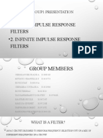 Group 1 PRESENTATION FIR AND IIR FILTERS