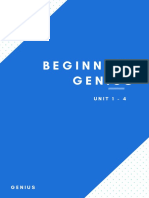 Genius - Beginners - Units 1-4 PDF