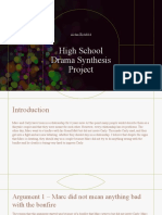 High School Drama Synthesis Project