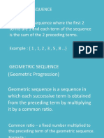 Fibonacci and Geometric Sequence