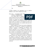 Amparo del CPACF sobre libertad para circular por los abogados