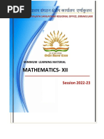 CLASS 12 MATHS Minimum Learning Material KVS Ernakulam PDF