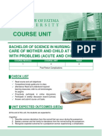 Care of Mother and Child at Risk or With Problems (Acute and Chronic)