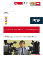 El PRO Exige La Renuncia Del Ministro Franco - El Diario de La Pampa
