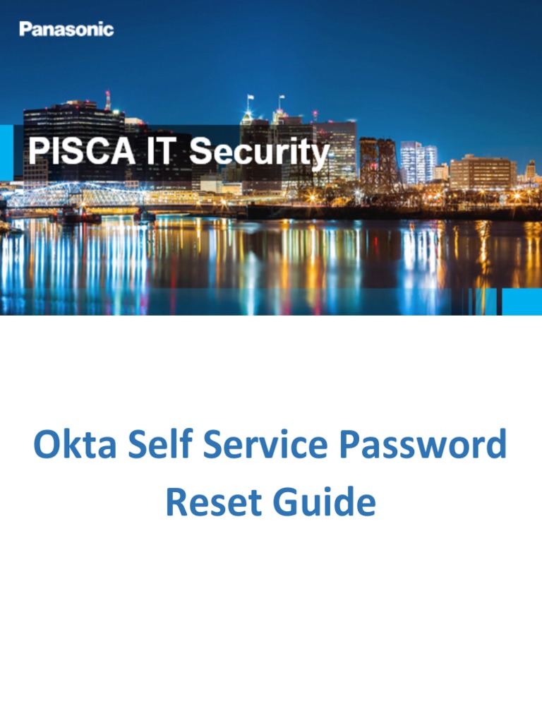 PNA Okta Self Service Password Reset Guide PDF Password Login