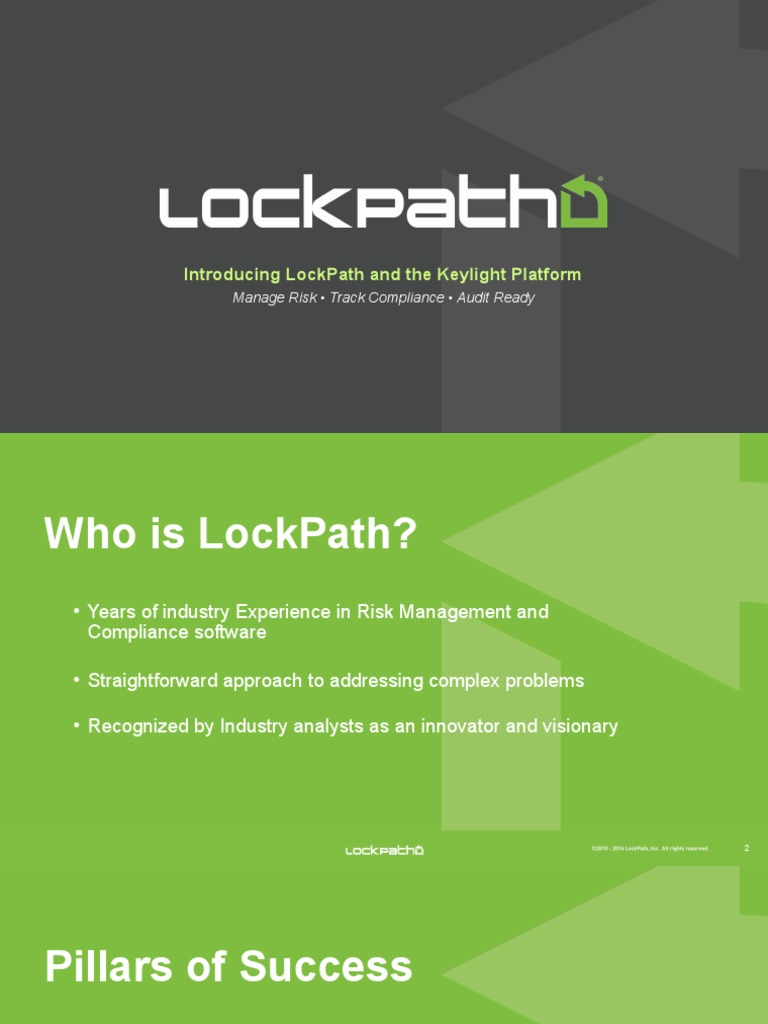 LockPath Keylight Platform Overview | PDF | Risk Management ...