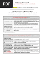 Animation Evaluation Worksheet 2223