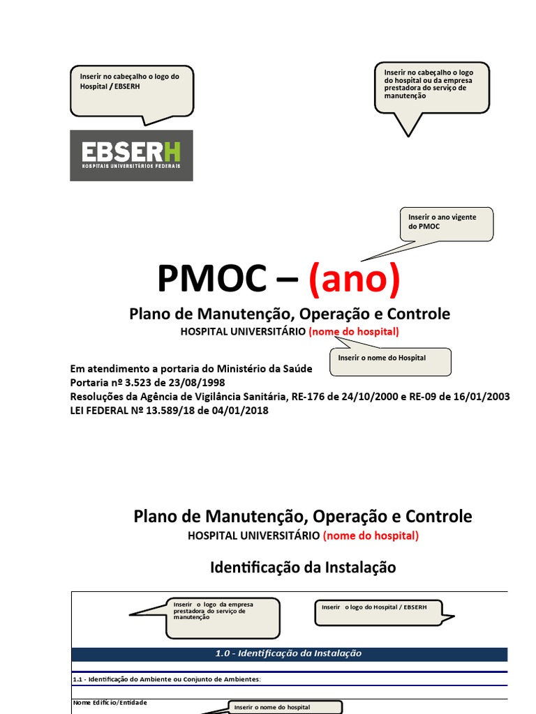 PMOC para Hospital Universitário | PDF | Ar condicionado | Refrigeração