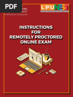 Instruction Manual For Remote Proctored PDF