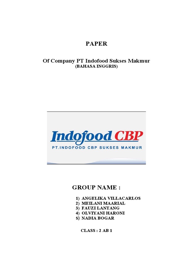 Overview of PT Indofood Sukses Makmur | PDF | Economies | Business