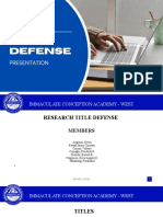 Research Title Defense