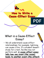 How to Write a Cause-Effect Essay