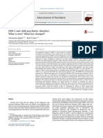 DSM 5 Changes in Child Psychiatric Disorders