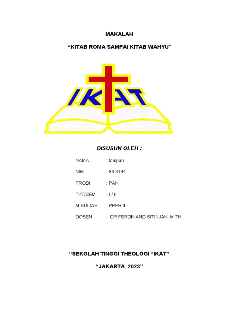 Analisis Surat Roma oleh Paulus | PDF | Agama & Spiritualitas